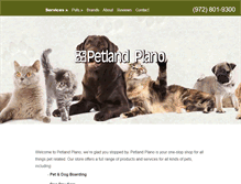 Tablet Screenshot of petlandplano.com